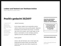 Screenshot des Blogs Lesbar und Texterei von Texthase Online