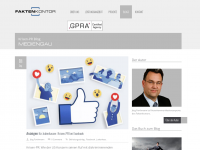 Screenshot des Blogs Mediengau | Think Tank für Krisenkommunikation