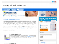 Screenshot des Blogs Gegen Pickel – Aknewelt.de