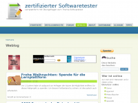 Screenshot des Blogs ISTQB Lernplattform