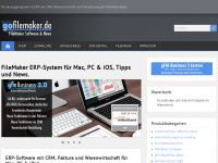 Screenshot des Blogs goFileMaker.de