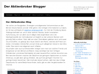 Screenshot des Blogs Der Aktienbroker Blogger