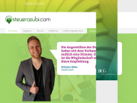 Screenshot des Blogs steuerazubi.com