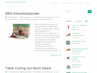 Screenshot des Blogs Spielsachen-Web