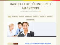 Screenshot des Blogs DAS COLLEGE FÜR INTERNET MARKETING