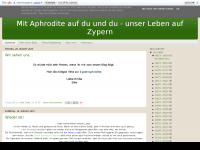 Screenshot des Blogs Mit Aphrodite auf du und du