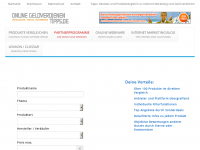 Screenshot des Blogs Online Geld verdienen Tipps