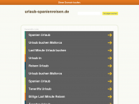 Screenshot des Blogs Spanien – Urlaub & Reisen