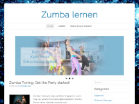 Screenshot des Blogs Zumba lernen