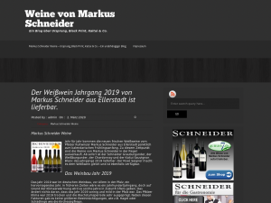 Screenshot des Blogs Weine Markus Schneider