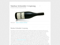 Screenshot des Blogs Schneider Ursprung