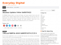 Screenshot des Blogs Everyday Digital