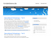 Screenshot des Blogs Kinderbiene.de