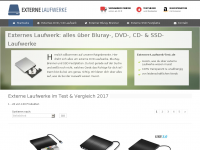 Screenshot des Blogs www.externes-laufwerk-test.de