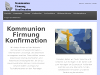 Screenshot des Blogs Kommunion Firmung Konfirmation