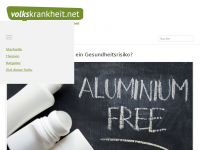 Screenshot des Blogs Volkskrankheit.net