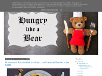 Screenshot des Blogs Hungry Bear