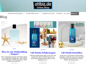 Screenshot des Blogs Weiße Zähne und gesundes Zahnfleisch durch Ultraschallzahnbürste