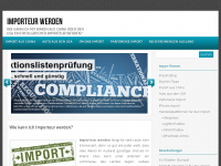 Screenshot des Blogs Importeur-werden.de