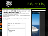 Screenshot des Blogs Huskynarr