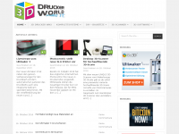 Screenshot des Blogs 3D Drucker World