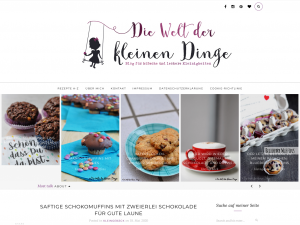 Screenshot des Blogs Die Welt der kleinen Dinge