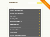 Screenshot des Blogs Droidpage.de