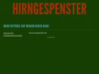 Screenshot des Blogs Hirngespenster