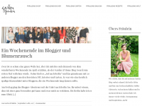 Screenshot des Blogs Garten Fräulein – Der Garten Blog