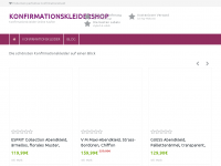 Screenshot des Blogs Konfirmationskleider