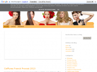 Screenshot des Blogs coiffures magazine