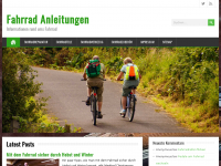 Screenshot des Blogs Fahrrad-Anleitungen