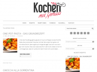 Screenshot des Blogs Kochen mit Genuss