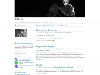 Screenshot des Blogs Tilla Pe – der Kurzblog