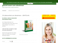 Screenshot des Blogs gesund essen zum abnehmen