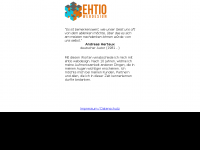 Screenshot des Blogs ehtio.de – Webdesign-, WordPress-, Marketingthemen