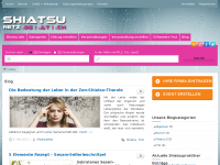 Screenshot des Blogs Shiatsu-Netz Blog
