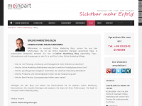 Screenshot des Blogs Tagebuch eines Online Marketers