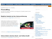 Screenshot des Blogs Blog der Finanzpartner.DE GmbH