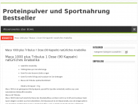 Screenshot des Blogs Proteinpulver guenstig bestellen
