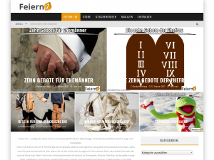 Screenshot des Blogs Feiern1.de