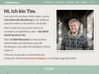 Screenshot des Blogs Du Bist Genug!