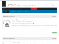 Screenshot des Blogs Samsec Blog