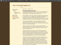 Screenshot des Blogs Das Versagertagebuch