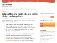 Screenshot des Blogs Solarkoffer
