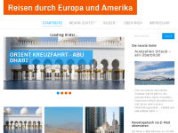 Screenshot des Blogs Meine Reisen durch Europa und Amerika