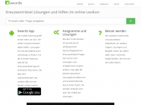 Screenshot des Blogs Kreuzworträtsel Lösungen