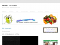 Screenshot des Blogs Effektiv abnehmen – Gesund und langfristig