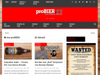 Screenshot des Blogs proBIER! – Der österreichische Bierblog