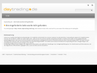 Screenshot des Blogs daytrading.de – Von Tradern. Für Trader.